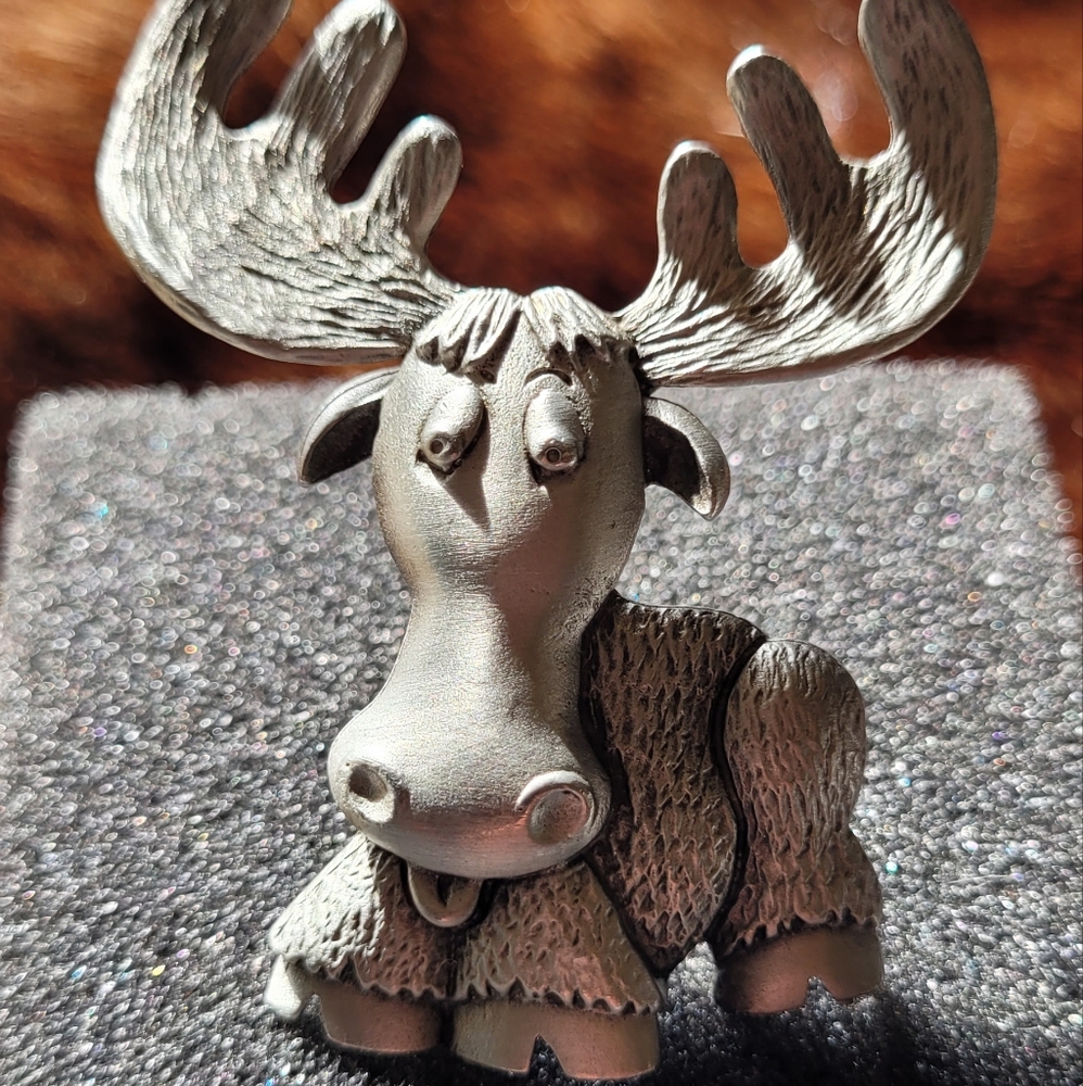 Vintage 1990's JJ  Moose brooch